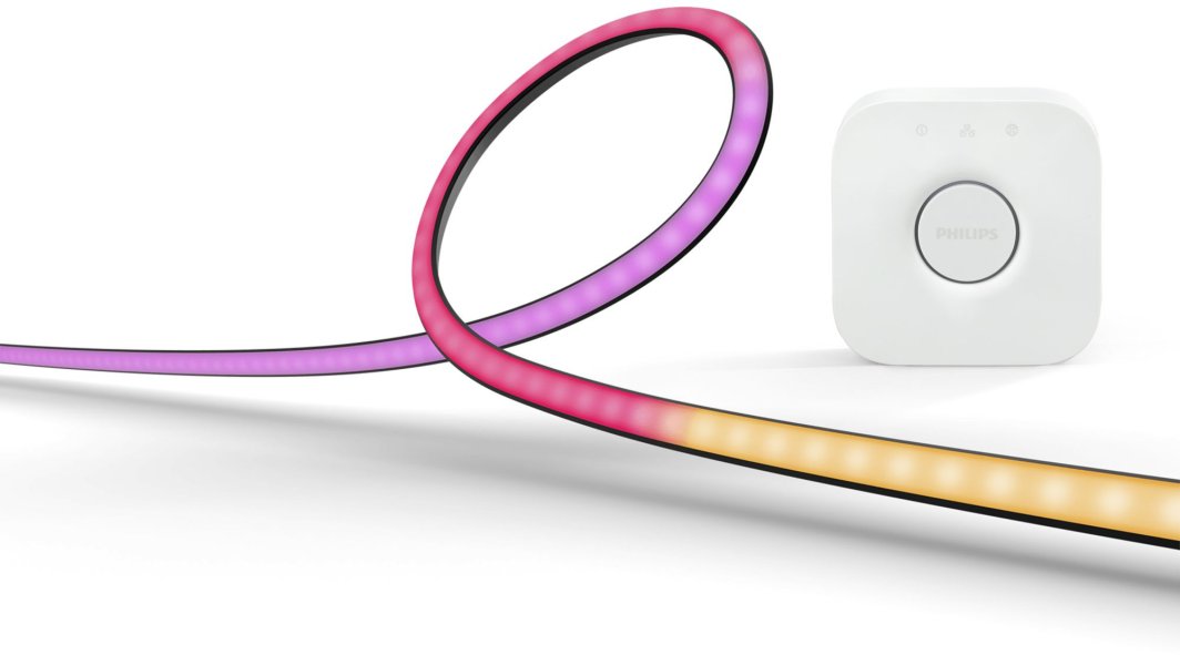 Philips Hue Play Gradient PC Lightstrip  3x 24''-27'' + Hue Bridge  melna/balta - Vieda LED lenta Hue Gradient PC strip  3x 24''-27'' + brid 1