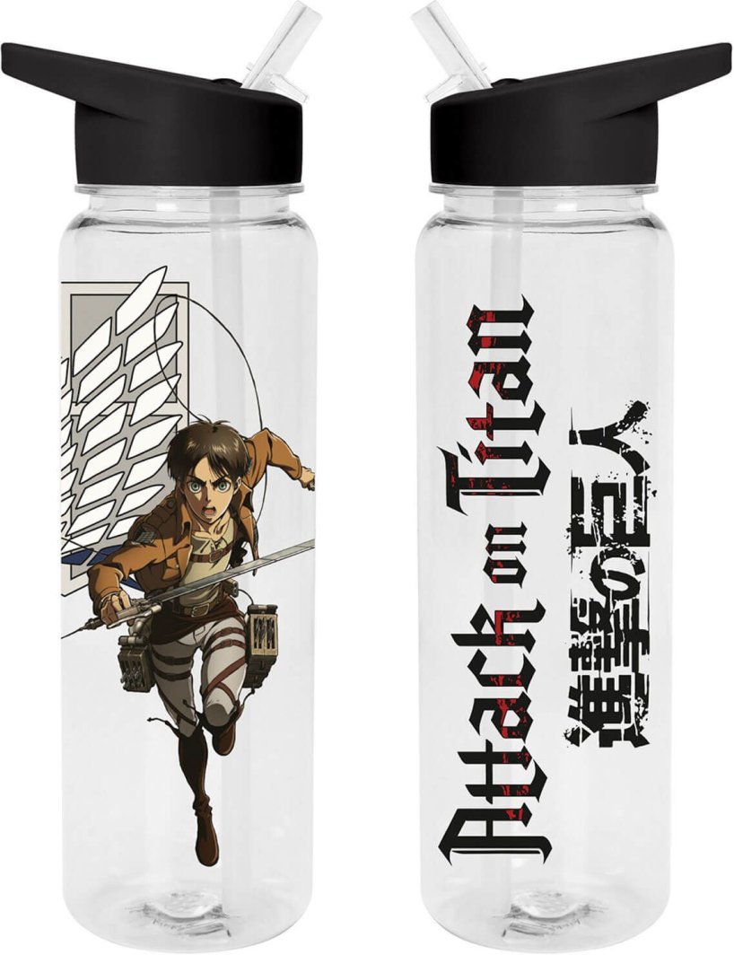 Attack On Titan S3 Scout Eren Jaeger - bidon na wodę ze słomką 24x8 1