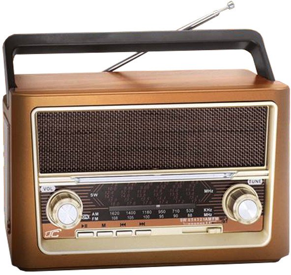 Radio przenośne LTC ELMA RETRO Bluetooth USB latarka 1