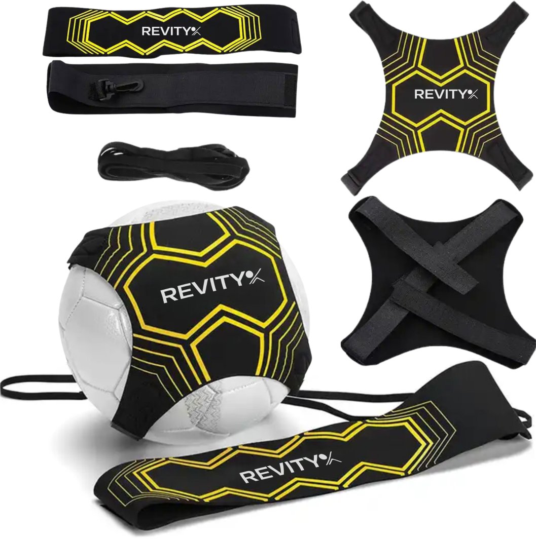 Trenażer do piłki nożnej regulowany pas treningowy Revity Football Trainer 1