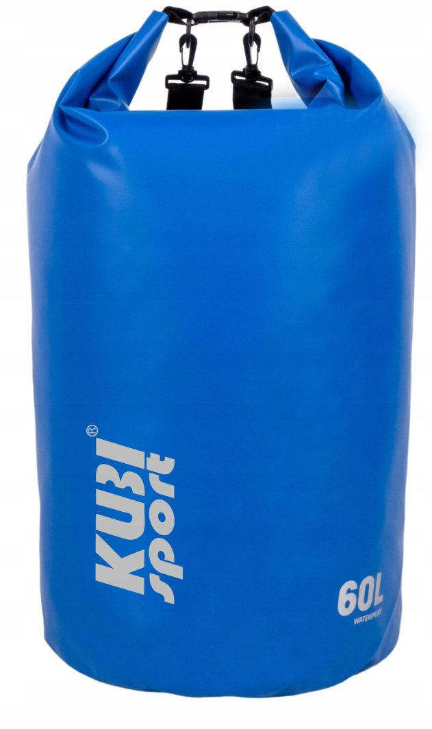 Wodoodporna Torba Worek Wodoszczelny na Łódź Kajak Niebieski KUBISPORT 60 l 1