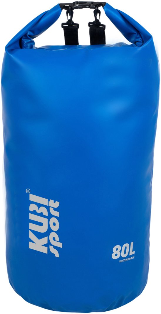 Wodoodporna Torba Worek Wodoszczelny na Łódź Kajak Niebieski KUBISPORT 80 l 1