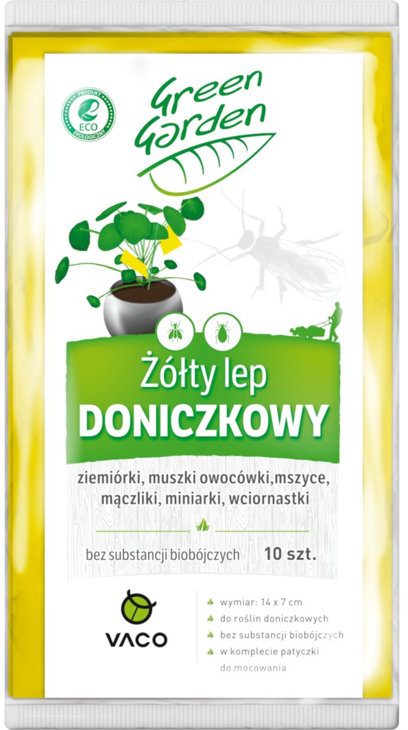 Lep na muchy mrówki Doniczkowy 14x7cm 10szt VACO GREEN GARDEN 1