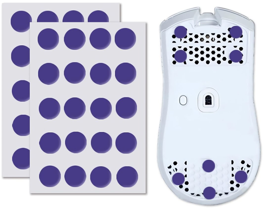 X-raypad Obsidian Air Skates Universal Dots Violetinė 40 vnt. (6.5 x 1.0 mm) (Violetiniai) Pakaitiniai Pelė Feet 1