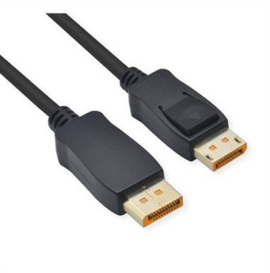 ROLINE Kabel DisplayPort, v2.1, 10K@60Hz, 54Gbit/s, UHBR13.5, DP-DP, M/M, czarny, 3 m 1