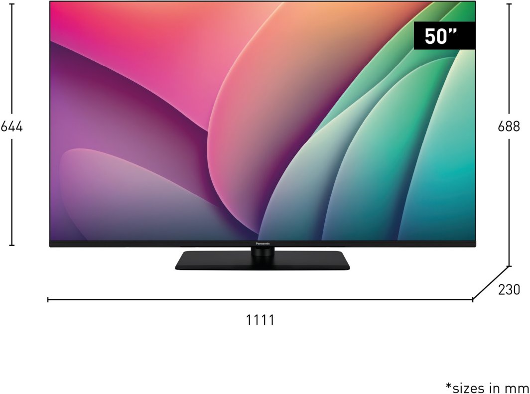 Panasonic TV-50W80AEZ schwarz 1