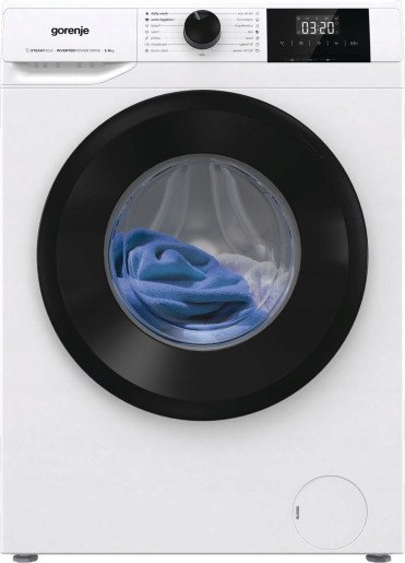 Gorenje Washing Machine | W3NGPI62SBS | Energy efficiency class B | Front loading | Washing capacity 6 kg | 1200 RPM | Depth 47 cm | Width 60 cm | LCD | Steam function 1