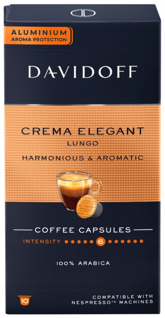 Davidoff Kapsułki Crema Elegant Lungo do Nespresso 10 szt. 1