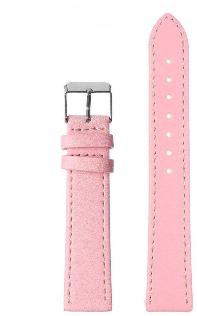 Pasek skórzany do zegarka W200 TOSCANA - jasnoróżowy - 18mm 1