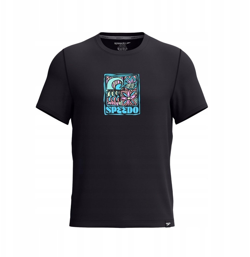 Męska Koszulka z krótkim rękawem S/S GRAPHIC SWIM SHIRT 1