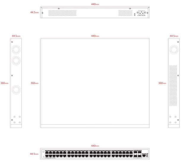 Managed L3 - 48 x Gigabit 1