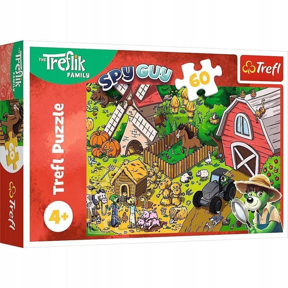 Trefl Puzzle Trefliki na farmie 60 elementów 1