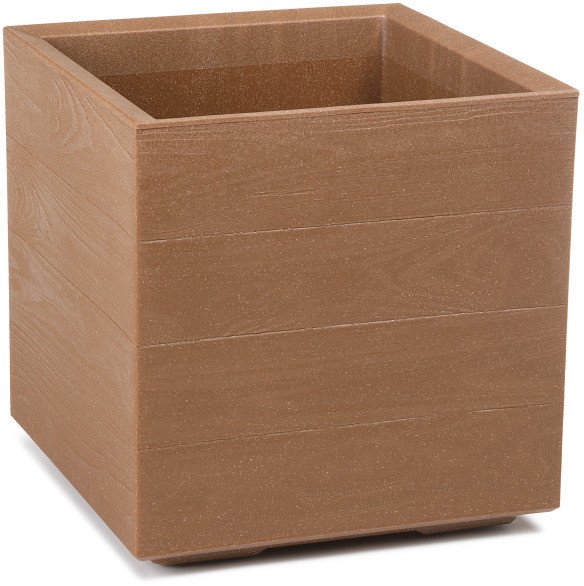 Kwietnik KARO 400x400x400 deska ECO wood - naturalne drewno LA884-38 LAMELA 1