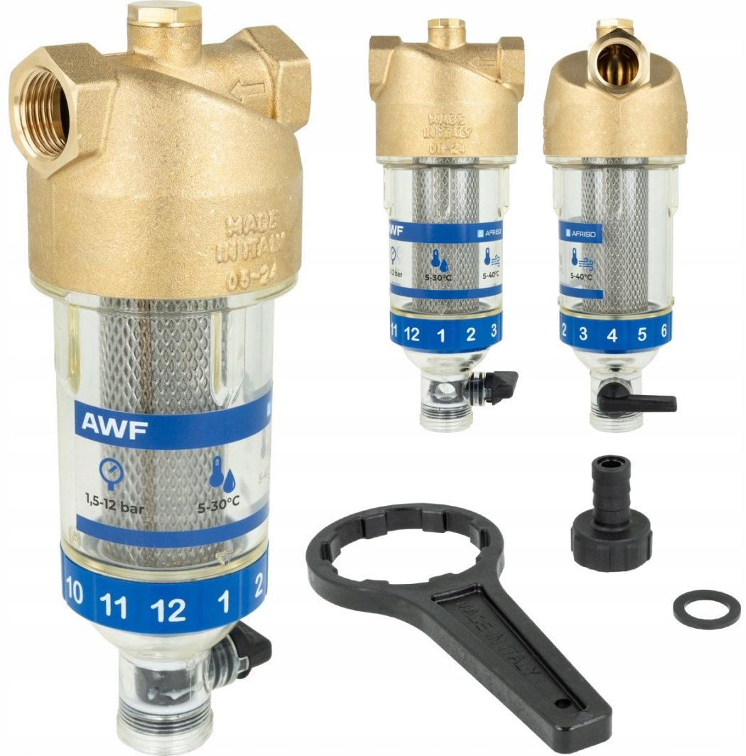 Afriso filtr do wody AWF 110, płukanie wsteczne, GW G1/2" 4211000 1