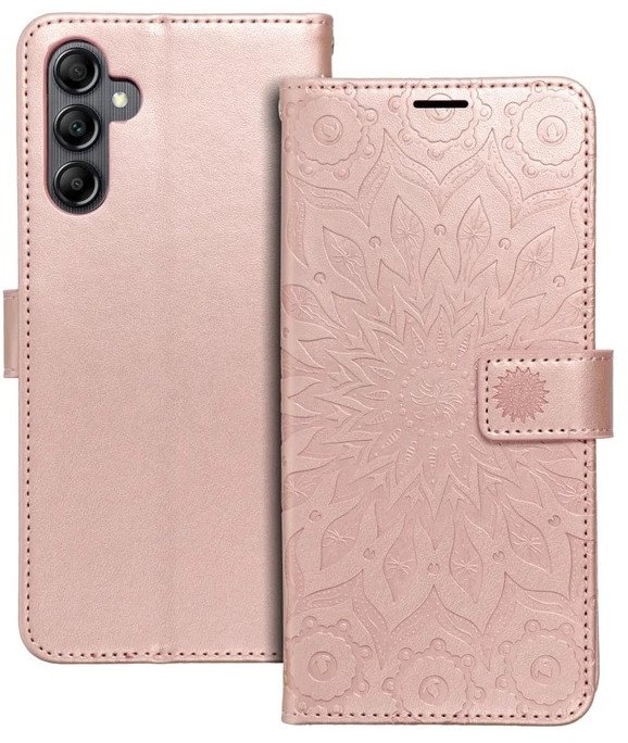 Kabura MEZZO Book do SAMSUNG A56 5G łapacz snów złoty róż 1