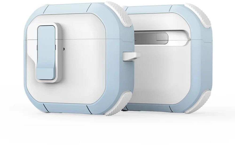 DUX DUCIS futerał PECP ochronny TPU+PC na AirPods 4 biało niebieski 1