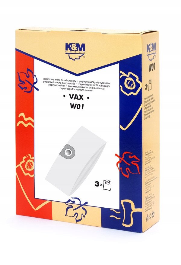 K&M Vacuum cleaner bag VAX (3pcs) 1