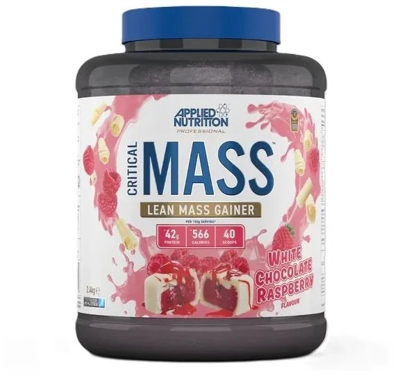 Applied Nutrition - Gainer, Critical Mass, Professional, White Chocolate Raspberry, Proszek, 2400g 1