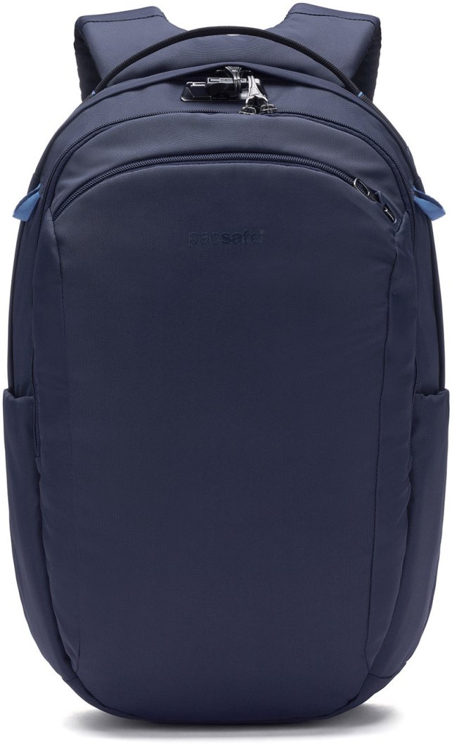 Plecak turystyczny antykradzieżowy na laptopa Pacsafe V 26 l - granatowy 1