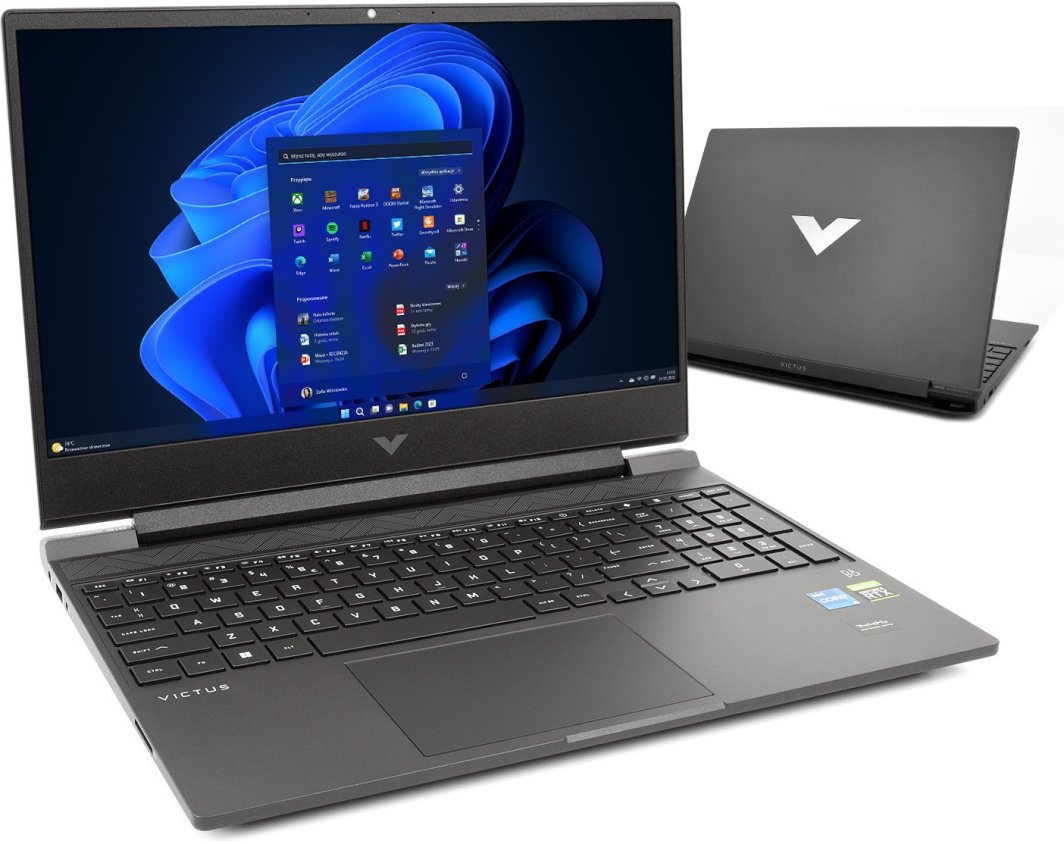 Hewlett Packard (HP) HP VICTUS 15-fa1003ny Intel Core i5-12500H 15.6" FHD 16GB 512GB RTX 4060 8GB Mica Sidabrinis W11H 1