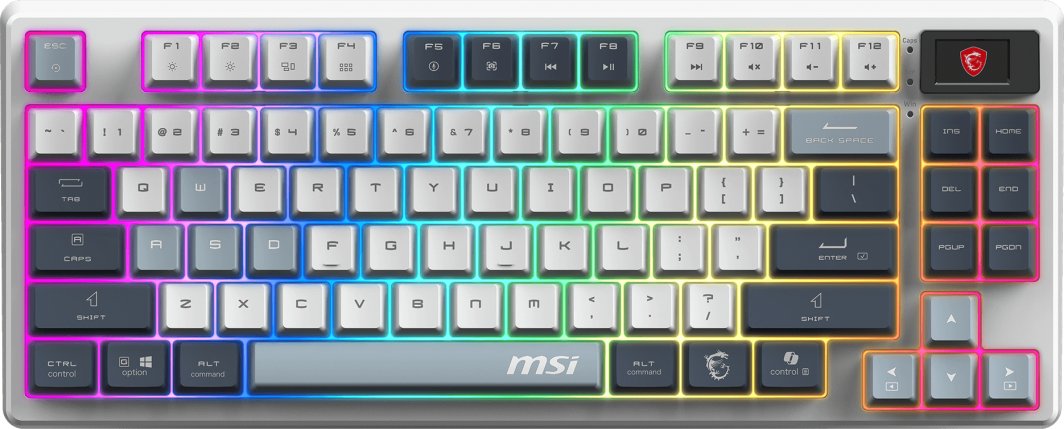 Klawiatura MSI Forge GK600 TKL Wireless Sky  (FORGE GK600 TKL W SKY US) 1