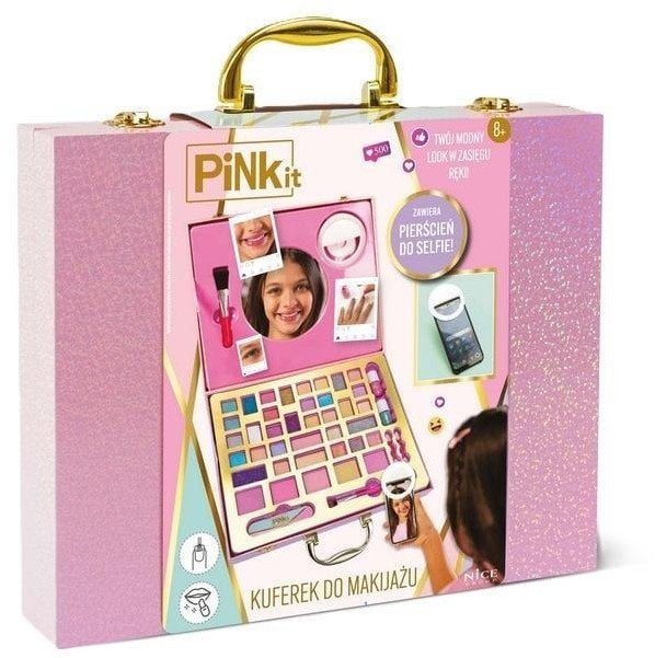 PINK IT KUFEREK DO MAKIJAŻU Z PIERŚCIENIEM DO SELFIE 1
