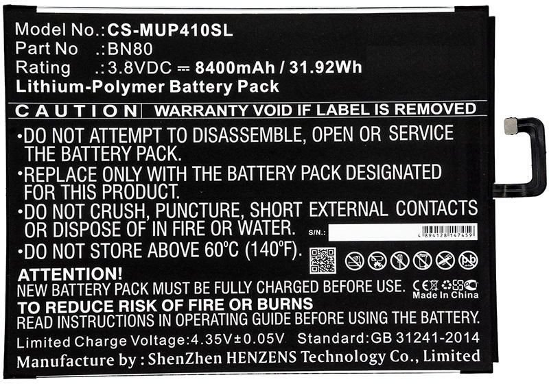 Battery 31.92Wh Li-Pol 3.8V 1