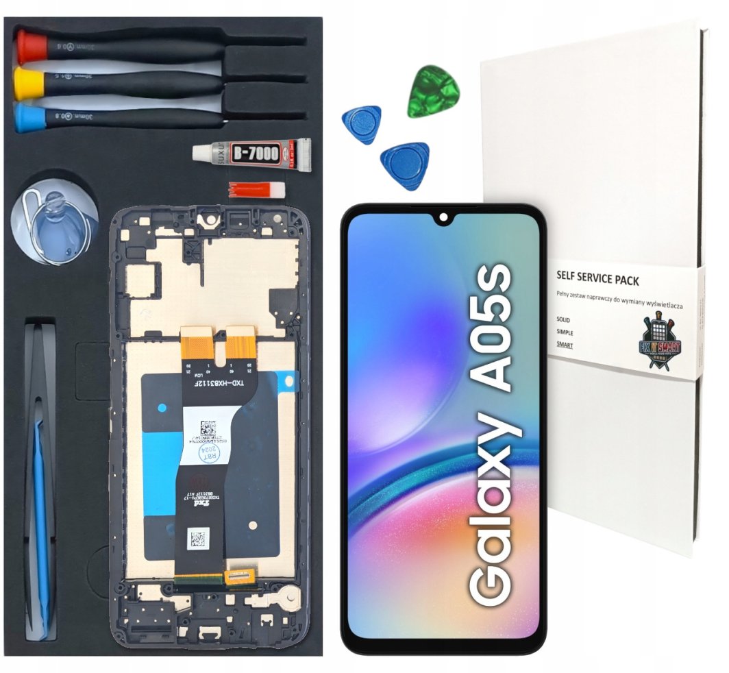 WYŚWIETLACZ LCD DO SAMSUNG GALAXY A05S RAMKA ZESTAW WYMIANA SM-A057F A057 1