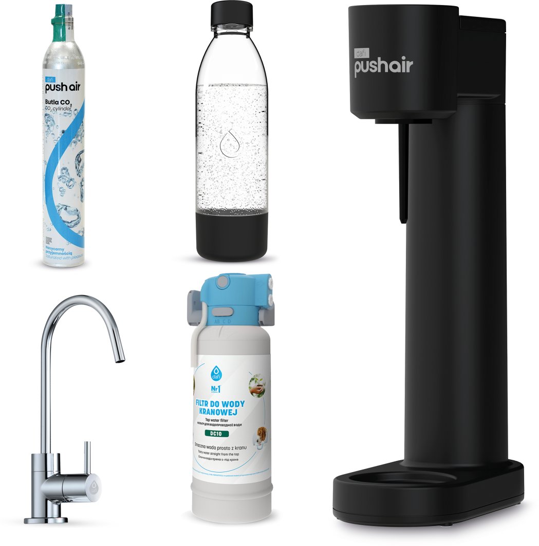 PushAir saturator nabój butelka + Flow Comfort DC10 bateria Alto Chrom 1