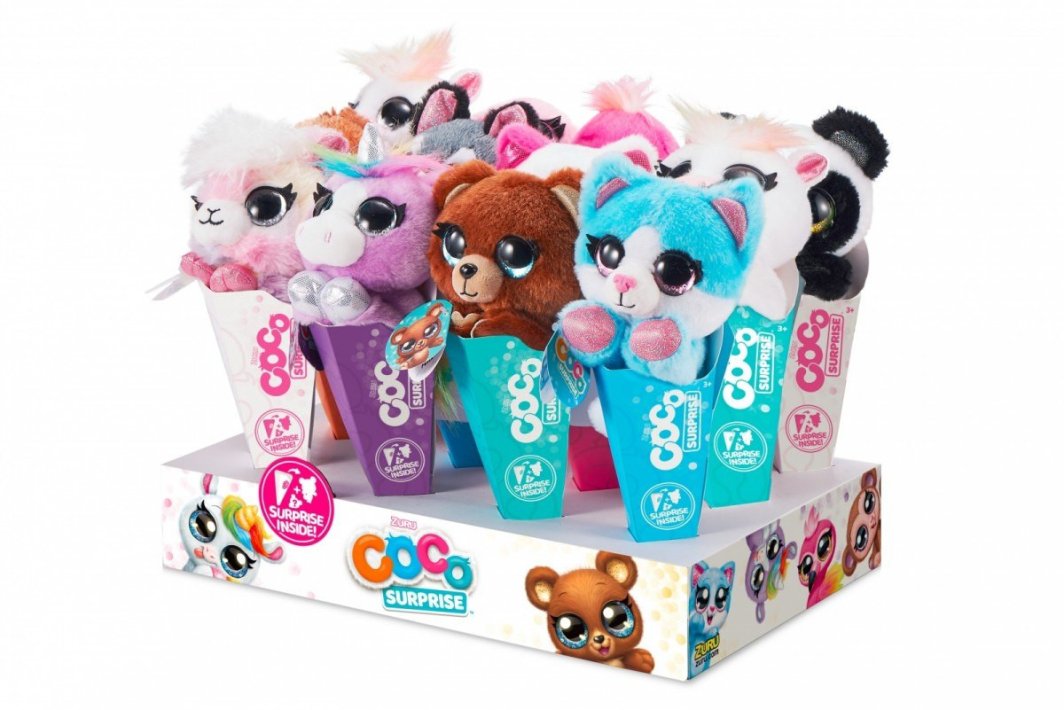 ZURU Coco Surprise Pluszaki w rożku Display 12 sztuk 1