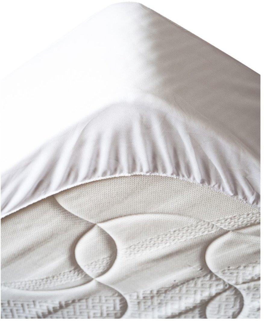 Mattress protector STOF, white, 140 x 190 cm, 20% cotton, 80% PES 1