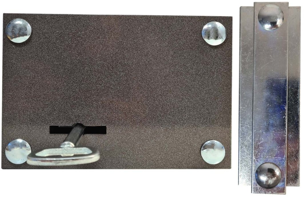 Garage lock ARTA, 1202Z-K/DB, left, support plate, 2 flat keys, 100,000 codes 1