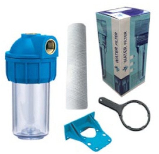 Filter housing TREDI, 10", 1/2", single, with accessories 1