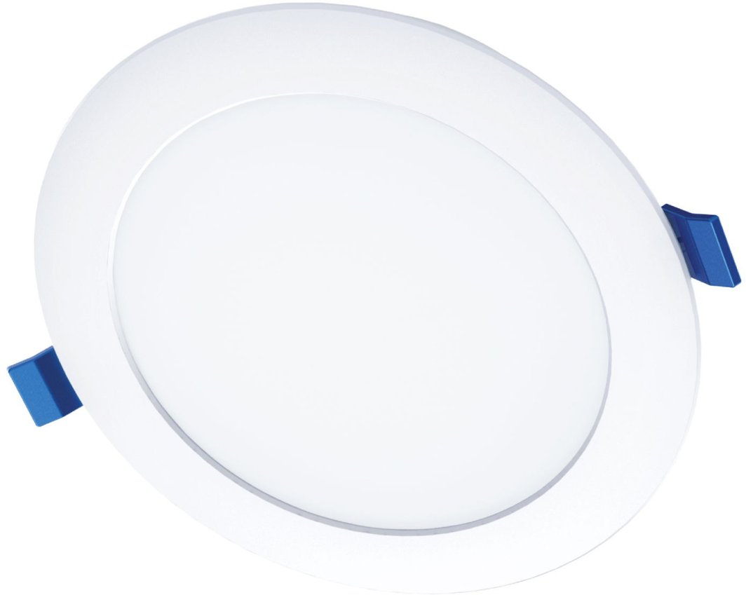 Recessed LED panel TOPE TOPAZ, IP40, 12 W, 4000 K, 1080 lm, white, round f, O13 cm 1