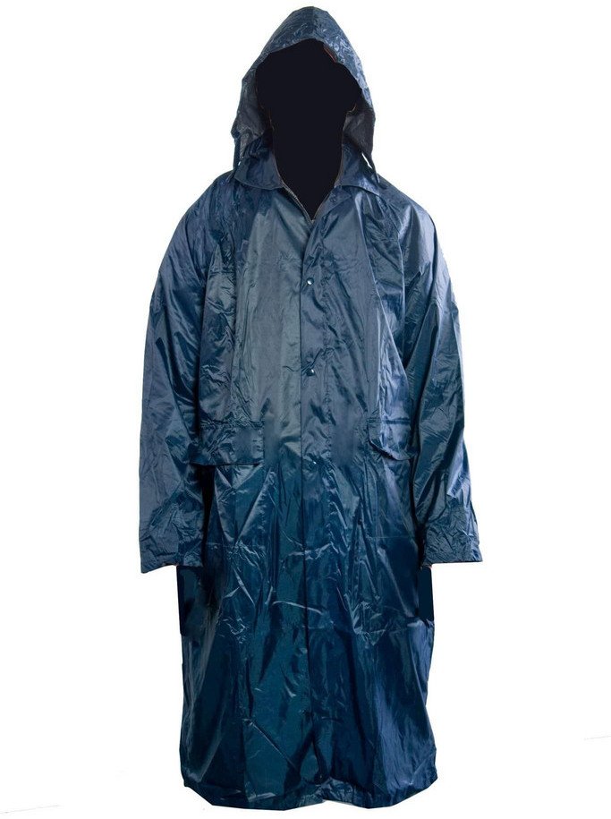 Raincoat, blue. 1