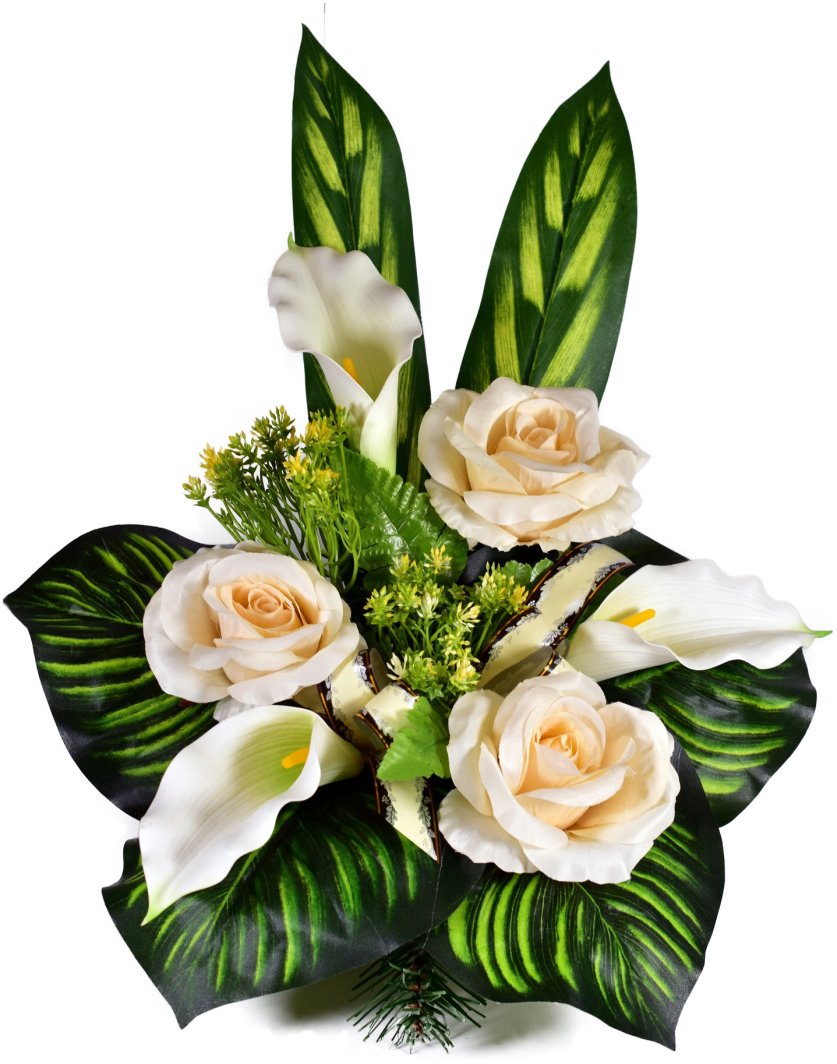 ARTIFICIAL FLOWER WREATH N10-RK 1
