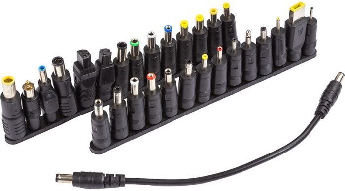 Nešiojamų kompiuterių įkroviklių adapterių rinkinys, 28 vnt. 1