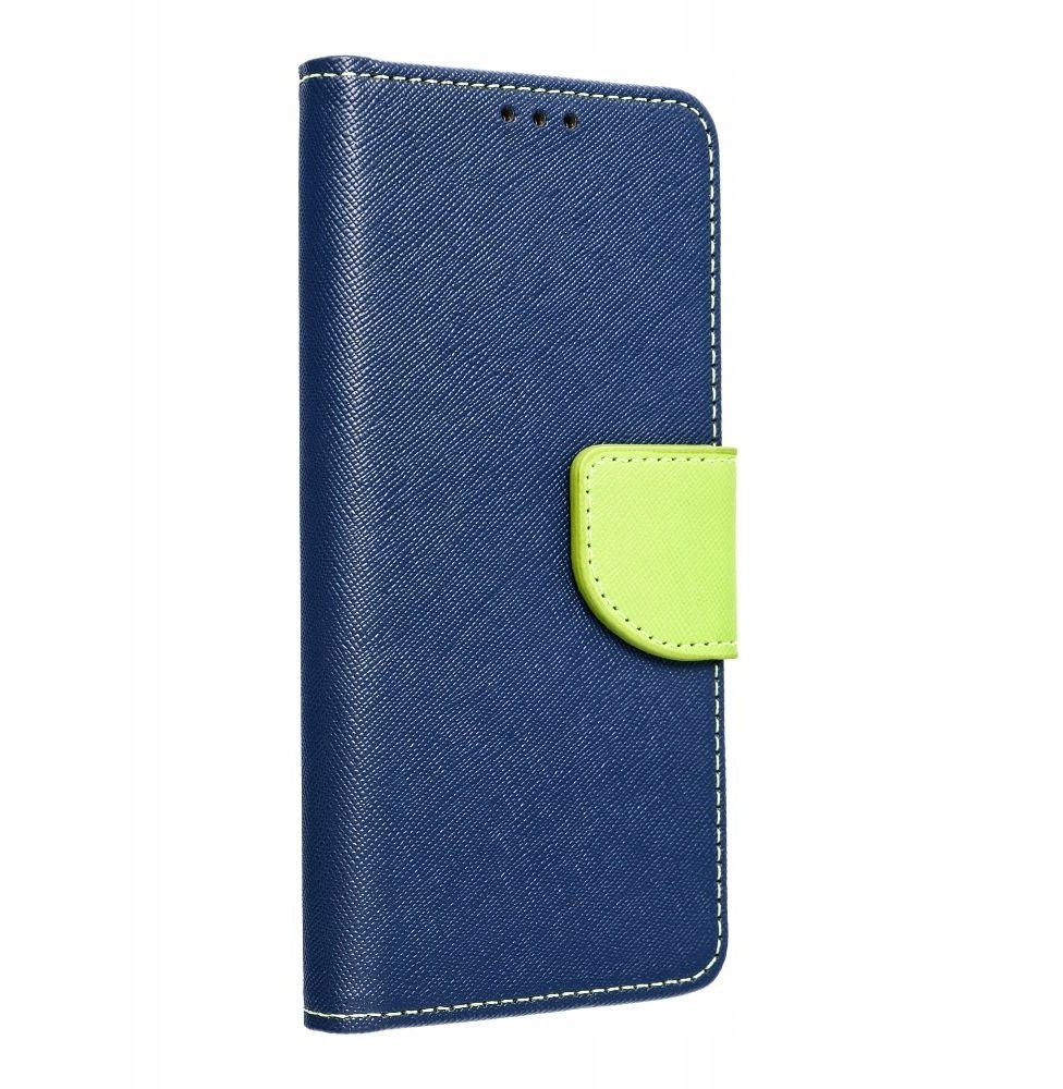 Kabura FANCY Book do SAMSUNG S25 Ultra granatowo limonkowy