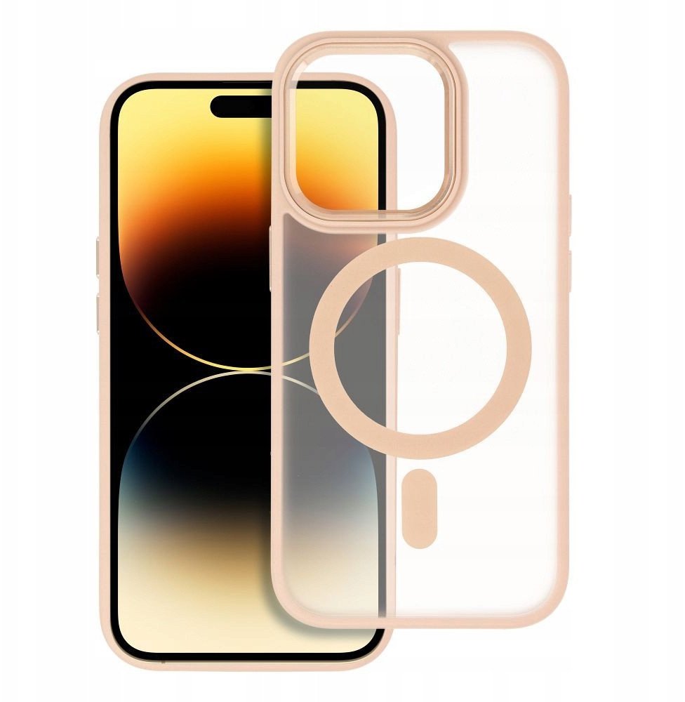 Futerał MATTE MAG COVER kompatybilny z MagSafe do SAMSUNG S25 różowy