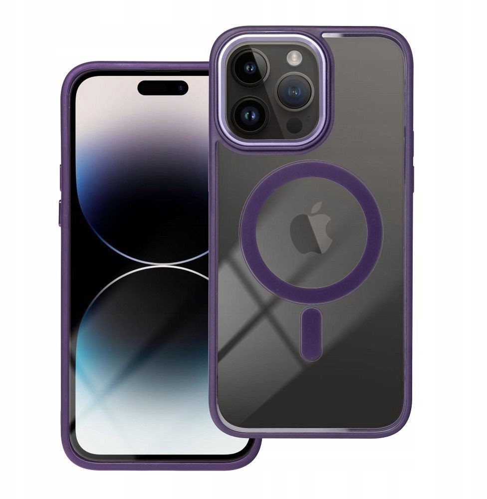 Futerał COLOR EDGE MAG COVER kompatybilny z MagSafe do SAMSUNG S25 ULTRA fioletowy