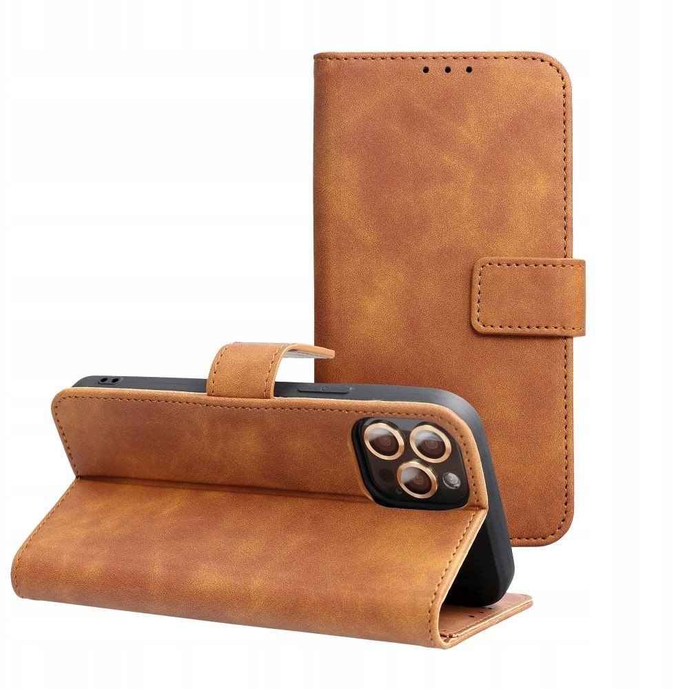 Kabura TENDER Book do SAMSUNG S25 brązowy