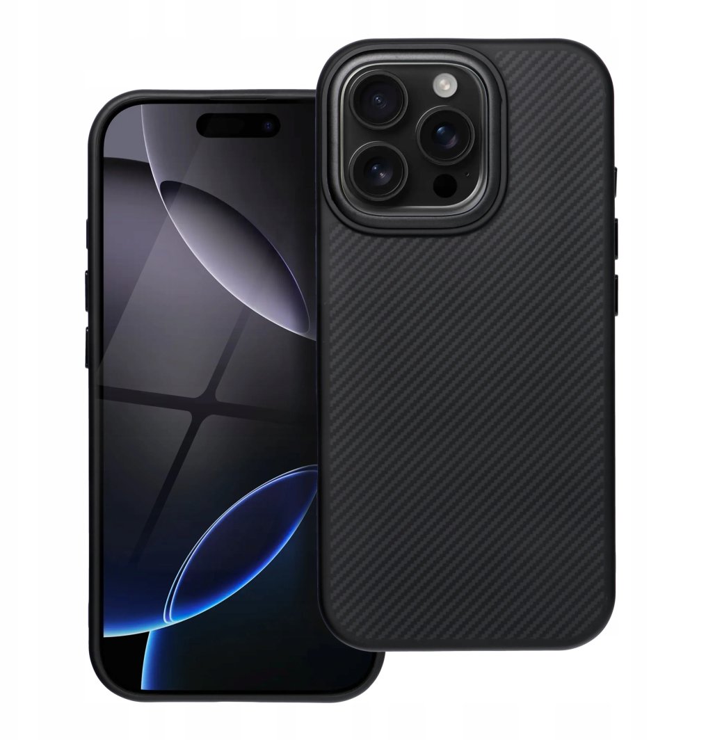 Carbon Elite Mag Cover kompatybilny z MagSafe pasuje do IPHONE 15 PLUS czarny