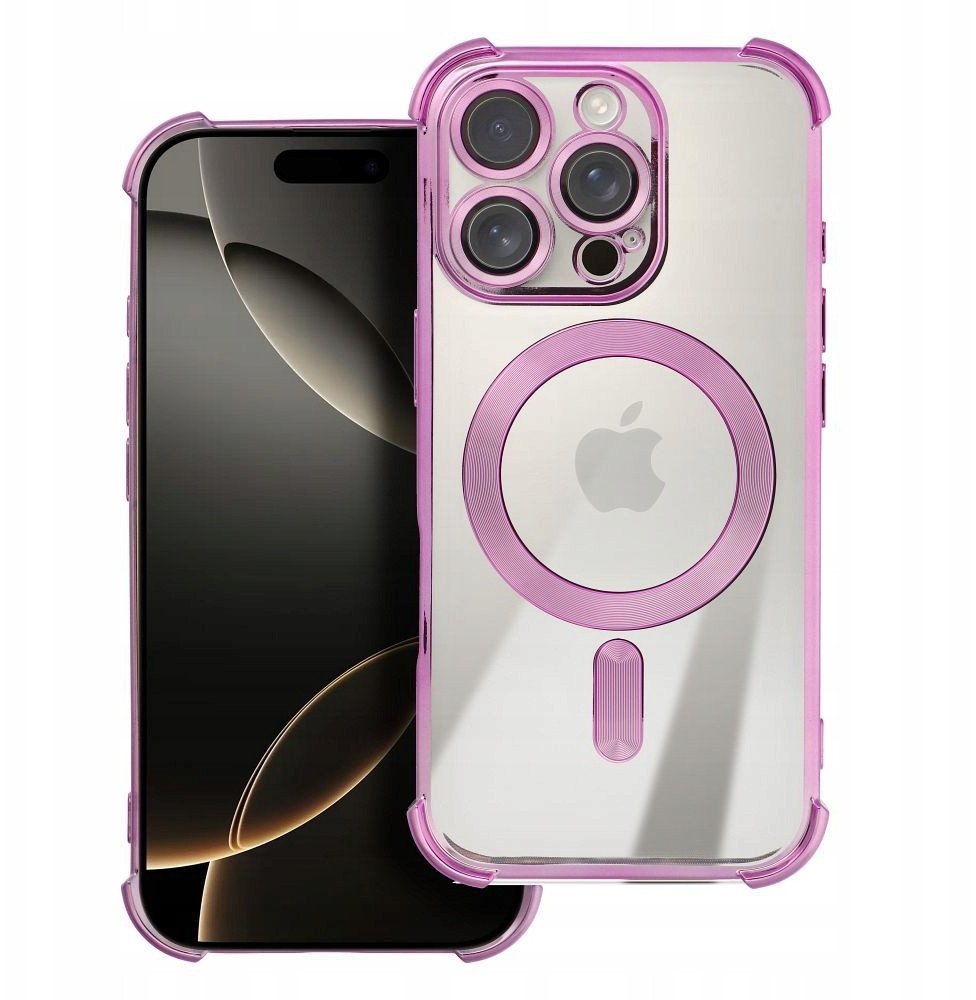 Futerał ANTISHOCK ELECTRO do IPHONE 16 Plus kompatybilny z MagSafe purpurowy