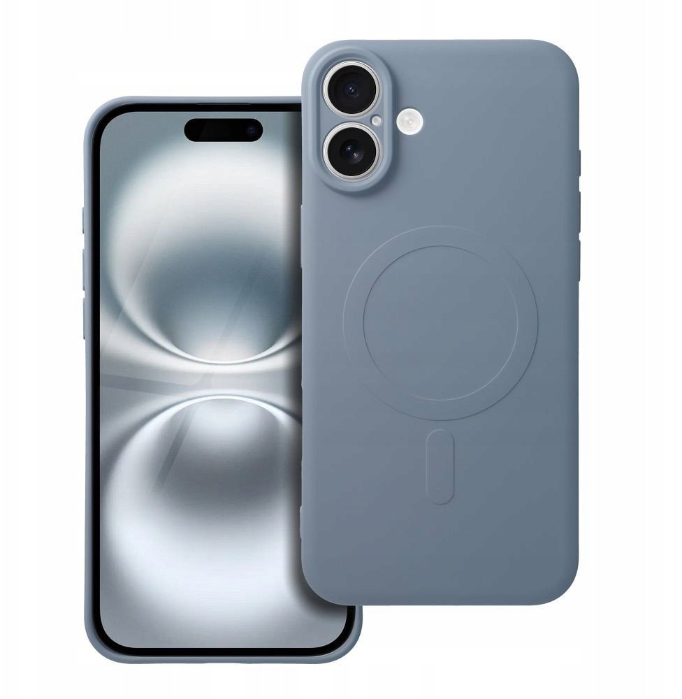 Futerał SILICONE MAG COVER kompatybilny z MagSafe do SAMSUNG A56 jasny niebieski