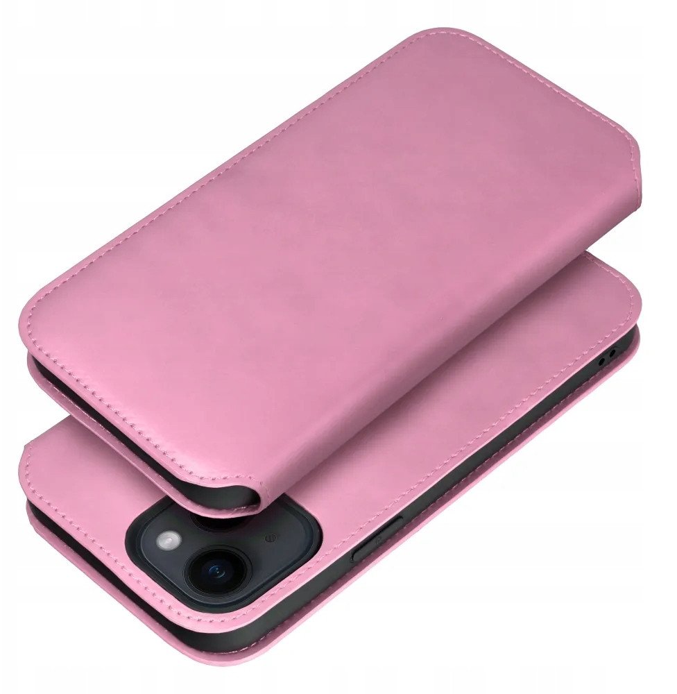 Kabura DUAL POCKET Book do XIAOMI Redmi Note 14 5G jasny różowy