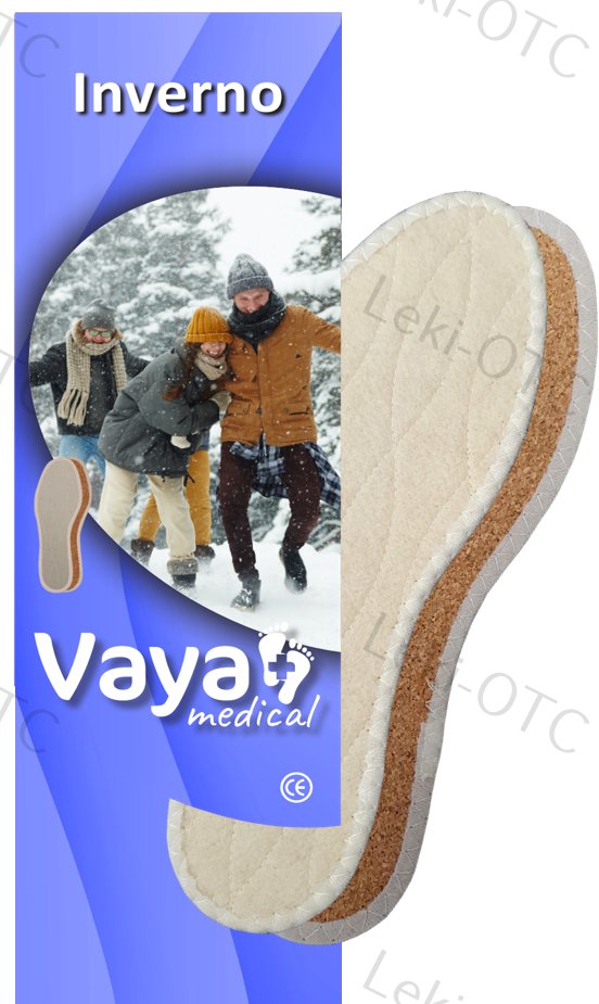 VAYA INVERNO termoizolacyjne pełne wkładki z wełną i korkiem 44 1