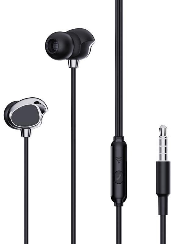 XO SŁUCHAWKI PRZEWODOWE EP53 DOUSZNE CZARNE JACK 3,5mm 1