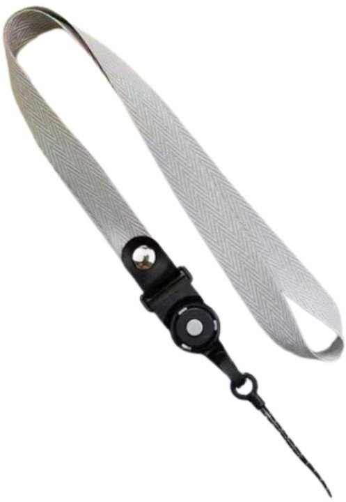 Uniwersalna smycz na szyję do telefonu Buckle-03 52cm, GRAY / SZARY 1