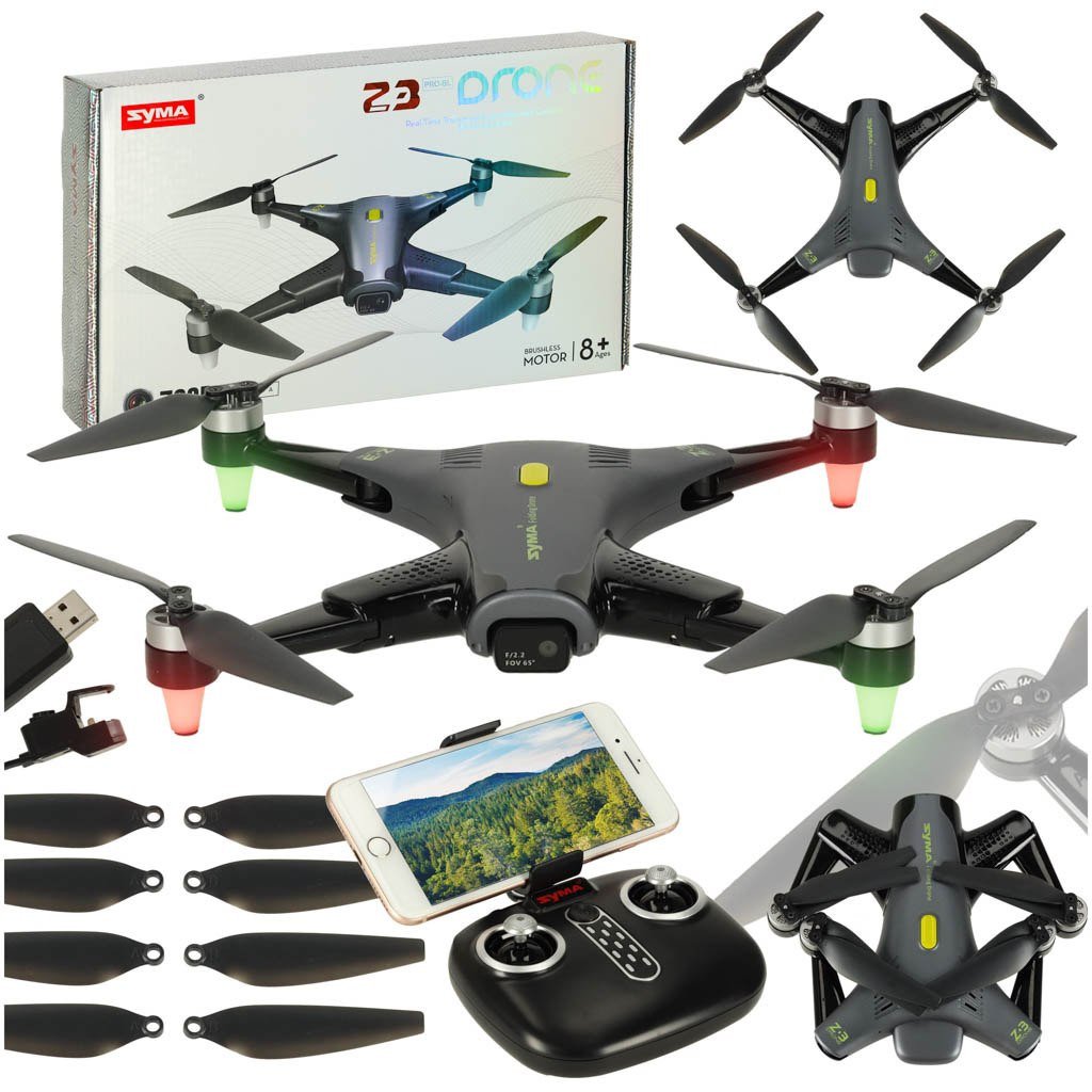 Dron RC Syma Z3PRO 2.4GHz 4CH Wi-Fi czarny 1