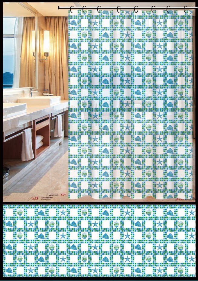 SHOWER CURTAISN ZHY035-1 180X180CM 1